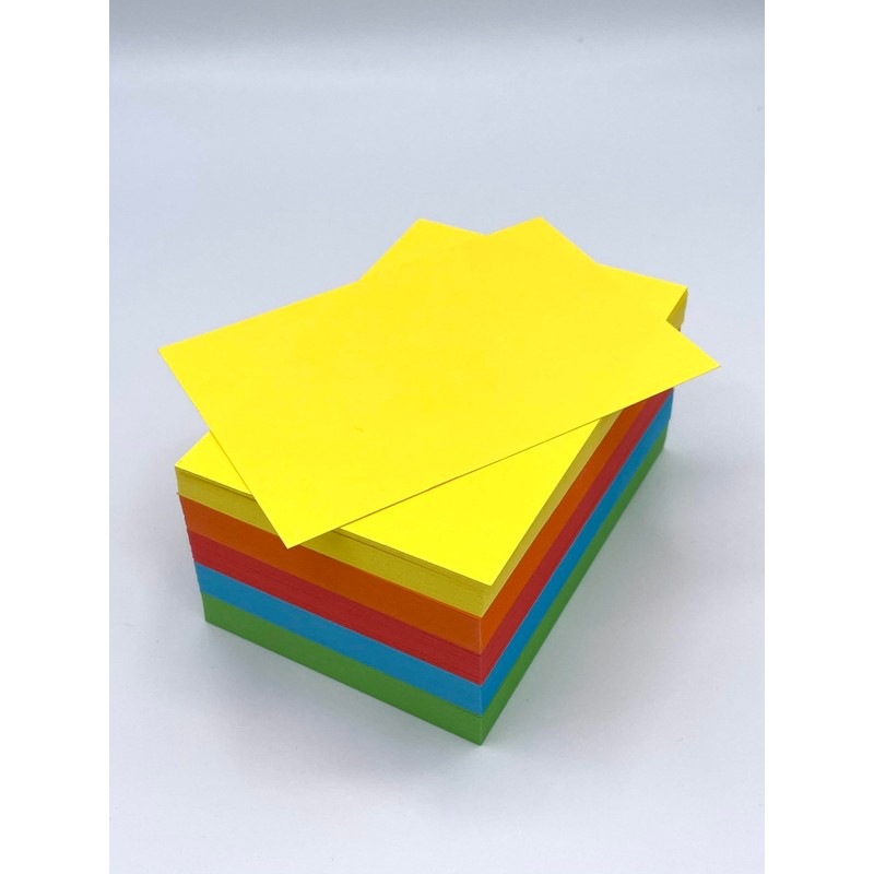 Blank Flash Cards, A6 105 x 148 mm Assorted Intense