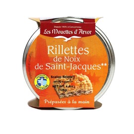Les Mouettes d'Arvor, Scallop Rillettes, 125g (4.4oz) Jar