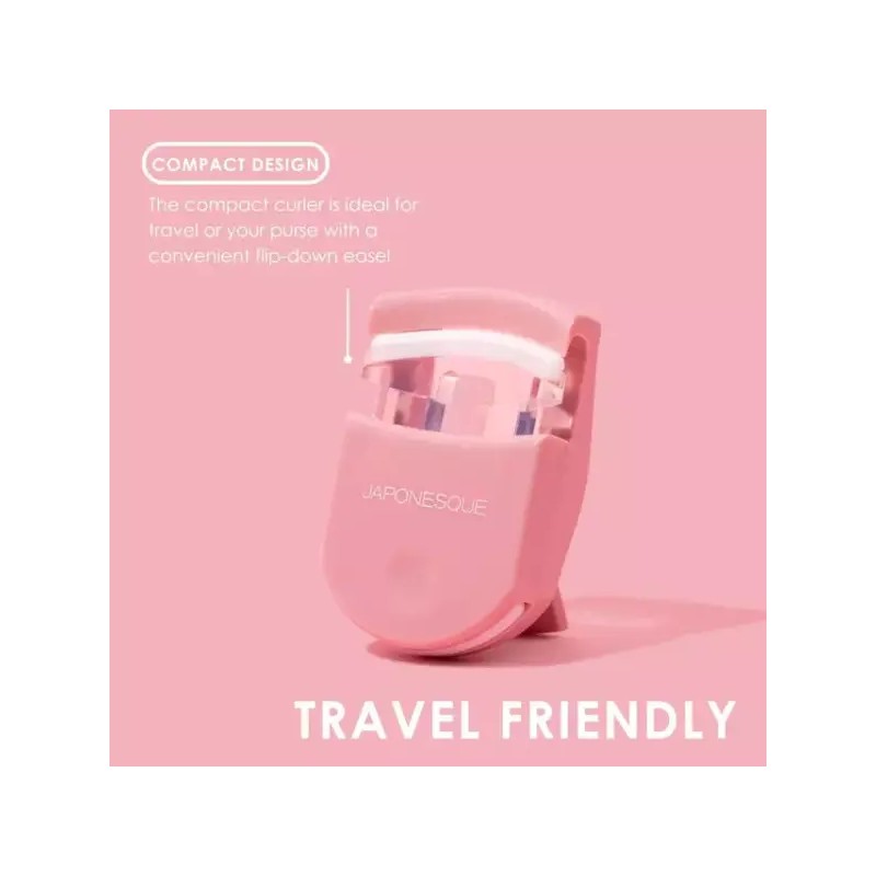 JAPONESEK 여행용 속눈썹 컬링기(핑크 2팩) JAPONESEK Travel Eyelash Curler (Pink,