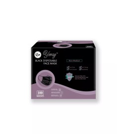 EM YERAZ 100 PCS Disposable Face Masks Non -Medical 3 Layer Filter Protection Breath