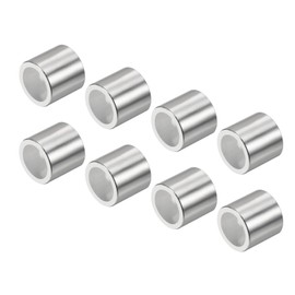 YOKIVE 16 Pcs Inline Axle Bearing Spacers, Skates Speed Spacer, Great for 8mm Axle Roller (Silver, 11 x 8.1 x 10.3mm)