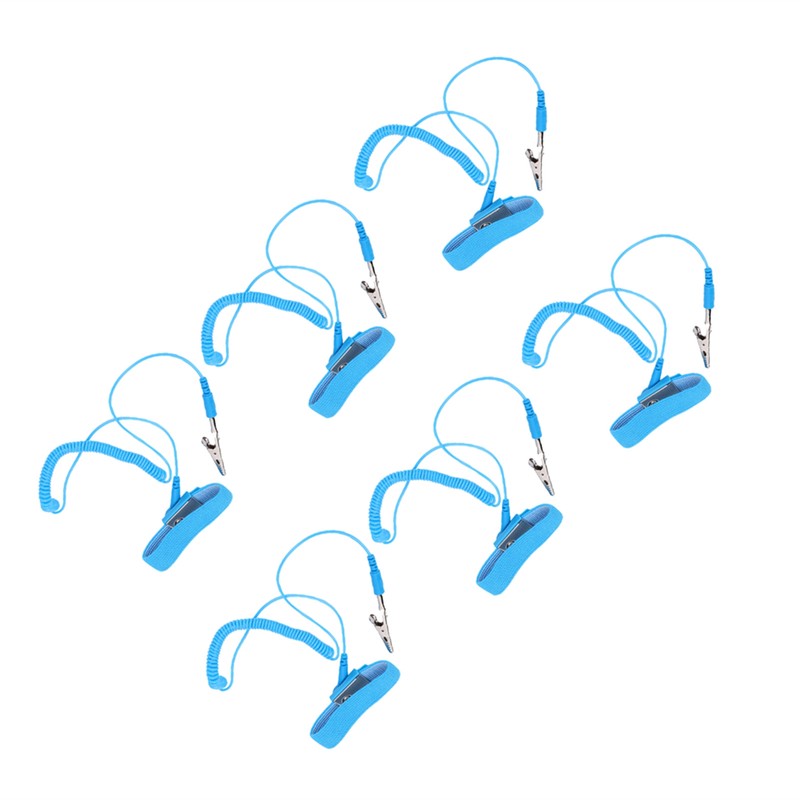 10Pcs PU Anti Static Wrist Strap Elastic Adjustable Electrostatic Bracelet