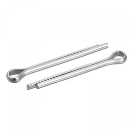 sourcing map Split Splint 6 x 60 mm Stainless Steel Clip Fastener for Car Silver Pack of 8