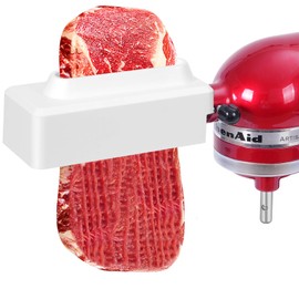 Gdrtwwh Meat Tenderizer Attachments for All KitchenAid Stand Mixers,Meat & Poultry Tenderizers Accesssories with Stainless Steel Gears,Dishwasher Safe (White)