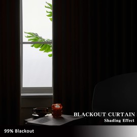 MAIHER 99% Blackout Pleated Curtain with Tieback, Window Treatment Panel Energy Efficient Black Pinch Pleated Drape for Living Room, 84 Inches Long Curtain (1 Panel, 38" W x 84" L)