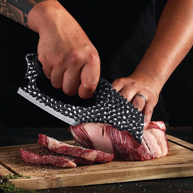 BOPOTI Meat Cleaver,8.6 inch Kitchen Knife,Sharp Blade Easy Cleaning for