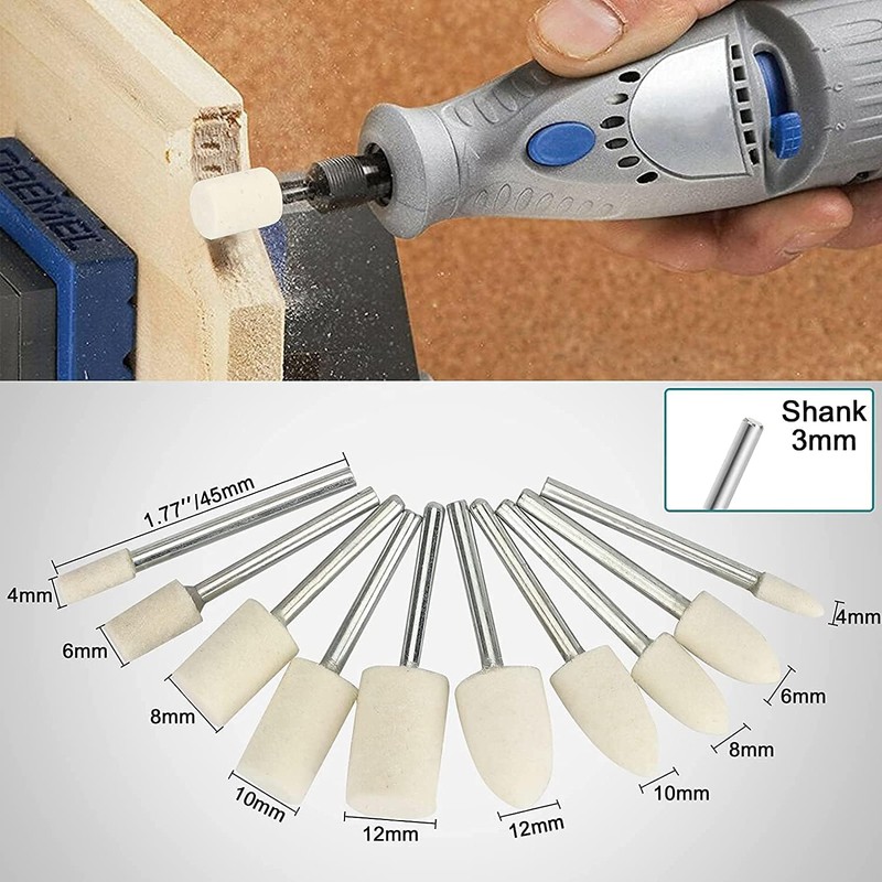 EEEKit 75PCS Abrasive Buffing Polishing Wheels Wire Brushes Set, Wool