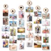 Uping Picture Frame Collage Set, Wooden Photo Hanger with Clips,