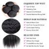 Yaki human hair bundles, Brazilian human hair extensions 20 22