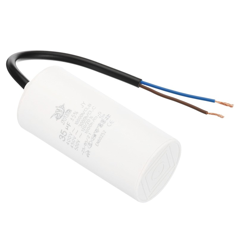 PATIKIL CBB60 35uf Running Capacitor,1Pcs AC 450V 2 Wires 50/60Hz
