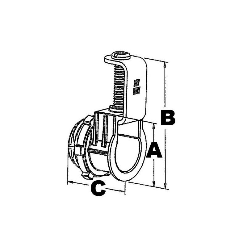 Morris Products 15060 Flex Saddle Box Connector, for AC MC