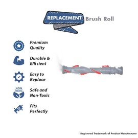 Replacement Part For Bissell Double Action Brushroll for Models 1822, 1831, 1831K, 1831R, 1834, 1837# compare to part 1611231