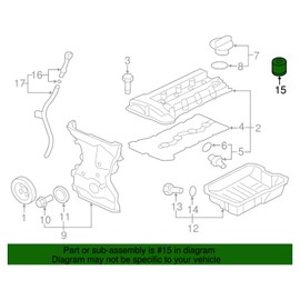 Mitsubishi MD356000, Engine Oil Filter