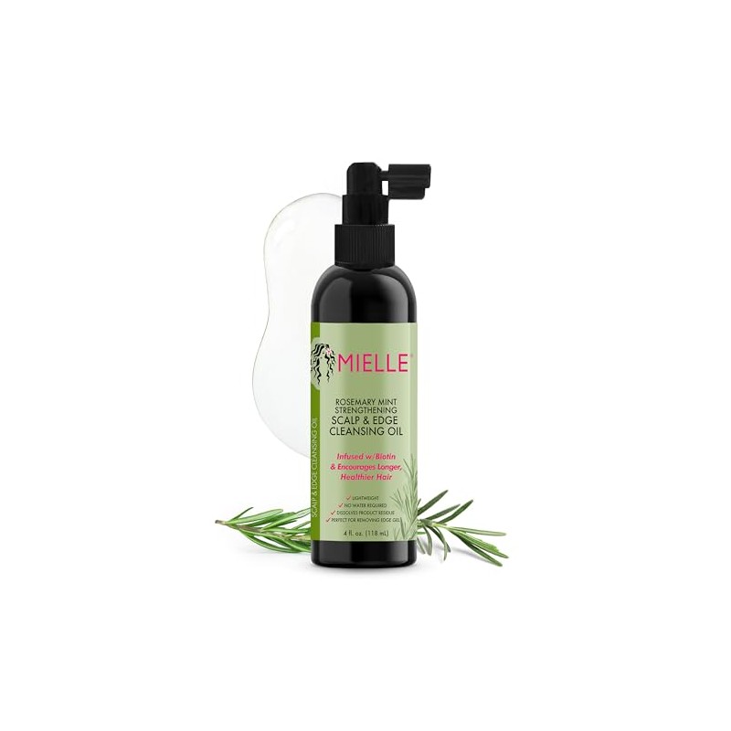 Mielle Rosemary & Mint Scalp Cleansing Oil, Gently Cleanses, 118