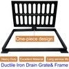 DuuMuut Cast Iron Drain Grate and Frame, 20x12 Outdoor Drain
