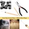 Pinzas de Extensión de Cabello de 4 Piezas en 3