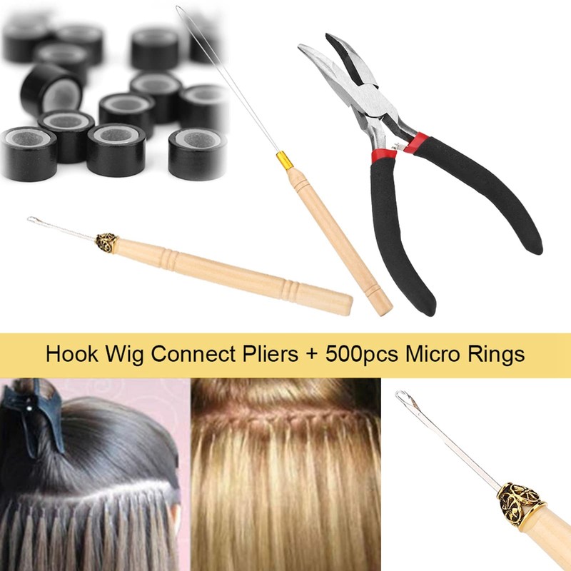 Pinzas de Extensión de Cabello de 4 Piezas en 3