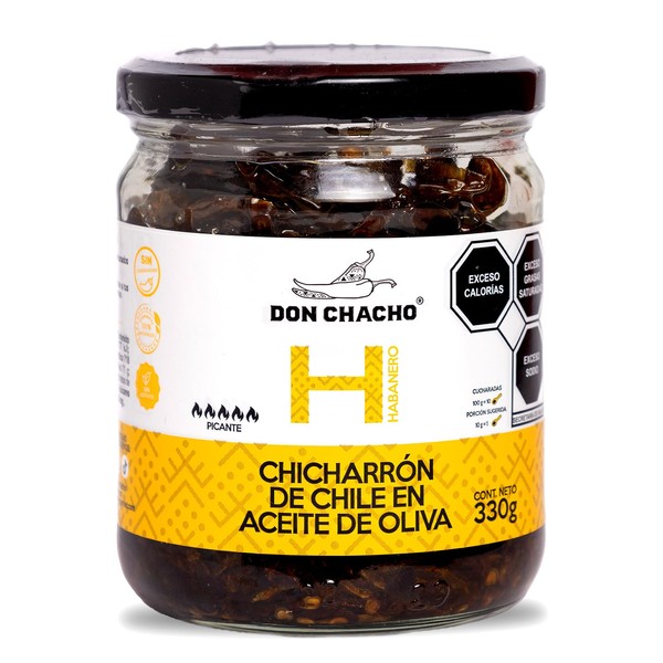 Chicharrón de Chile Habanero en Aceite de Oliva Don Chacho