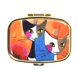 Fridolin 18278 Rosina Wachtmeister Congratulation 5.1 x 3.6 x 1.8 cm Multi-Coloured Metal Pill Box