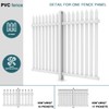 ECOOPTS 36" H x 84" W Vinyl Picket Fence Panels