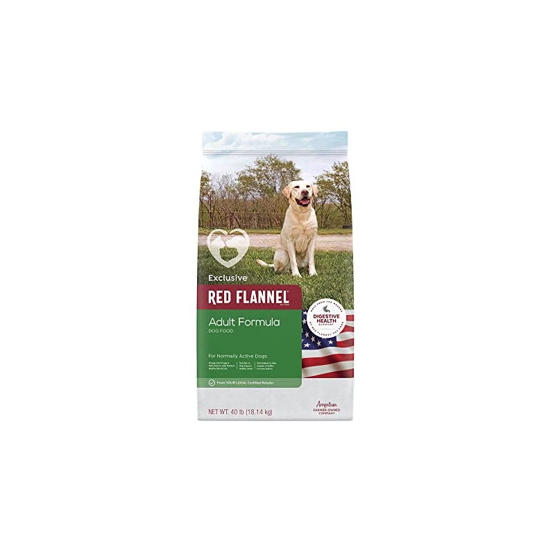 Red Flannel | Adult Formula Dog Food | 40 Pound