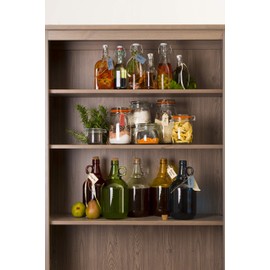 KitchenCraft Home Made Glass Jar with Clip Lid and Airtight Seal, 1 Litre