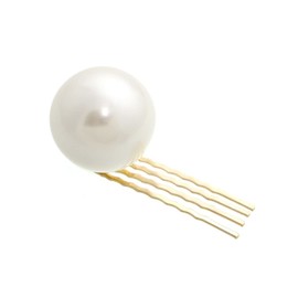 VingTAINE H7503 Single Grain Pearl Comb, M, 1.2 inches (3 cm), Hair Comb, Hair Comb, Hair Comb, Present,