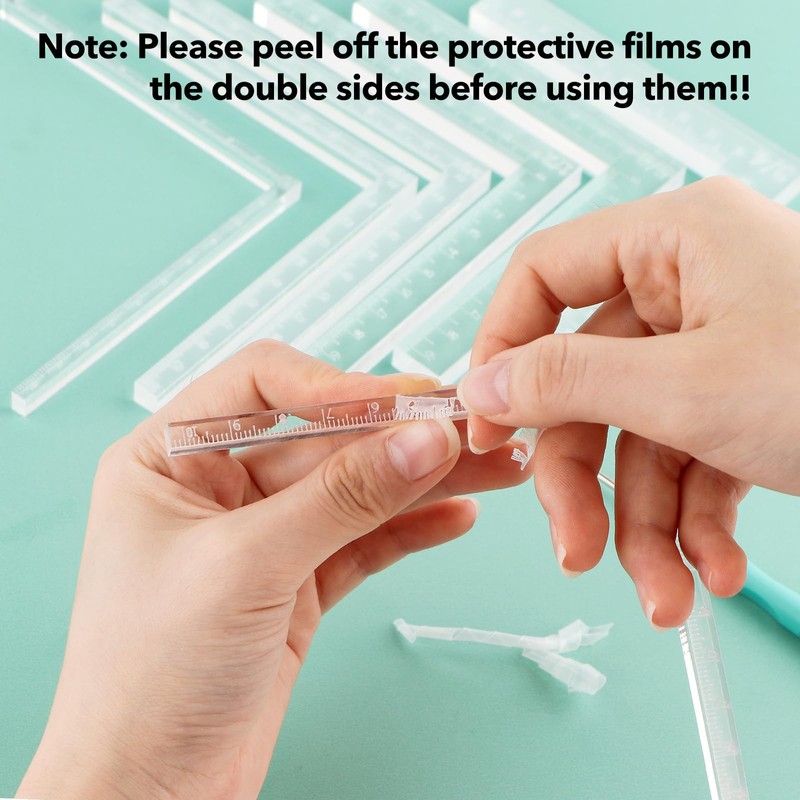 9 Pieces Creative Positioning Pieces Card Corners Helpers with Bone