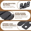 sourcing map 2 Pairs Flush Mount Bracket, 54 x 30mm