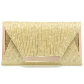 Mihawk Gold clutch purses for women evening bags and clutches for women evening bag purses and handbags evening clutch purse(Gold)