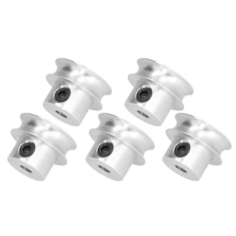 5 Pack Screw Fixed Round Pulley Durable VShaped Pulley with