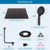 Hibbent All Metal 10'' Rain Shower Head with Handheld Spray