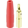 CEMYDEYO 4 mm Gold-Plated Banana Socket, Pack of 10 Insulated