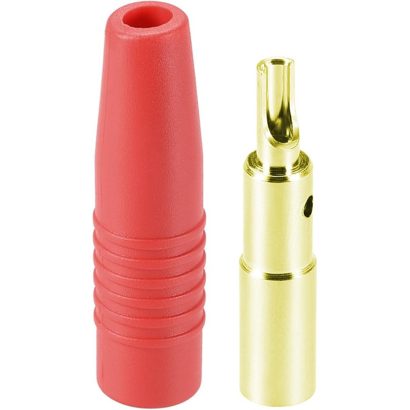 CEMYDEYO 4 mm Gold-Plated Banana Socket, Pack of 10 Insulated