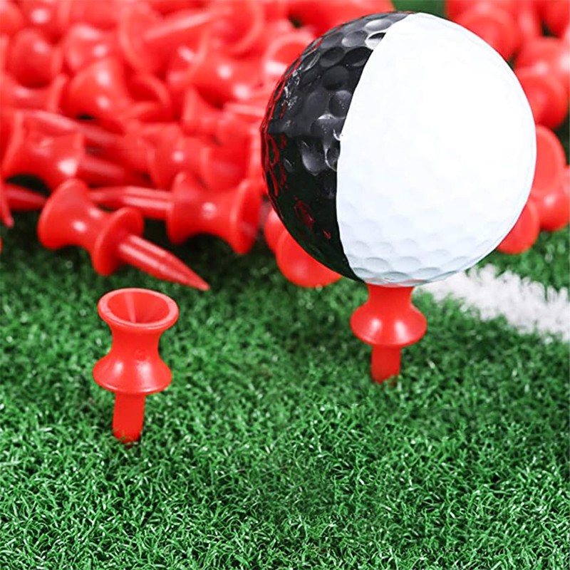 hzfengsheng Red Golf Tees Plastic Golf Tees Golf Pegs for