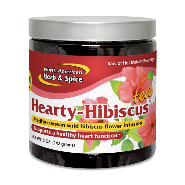 North American Herb & Spice Hearty-Hibiscus Tea - 5 oz. - Traditional African Tea - High in Flavonoids, Polyphenols & Anthocyanins - Non-GMO - 56 Servings