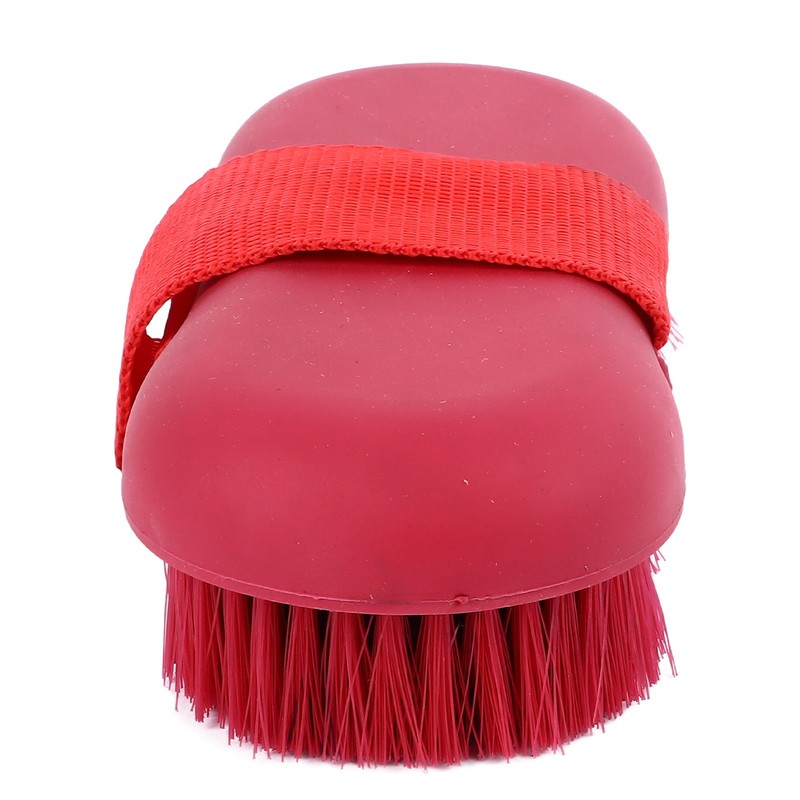 Horse Brush Soft Bristles Skid Resistant Handle Horse Grooming Brush