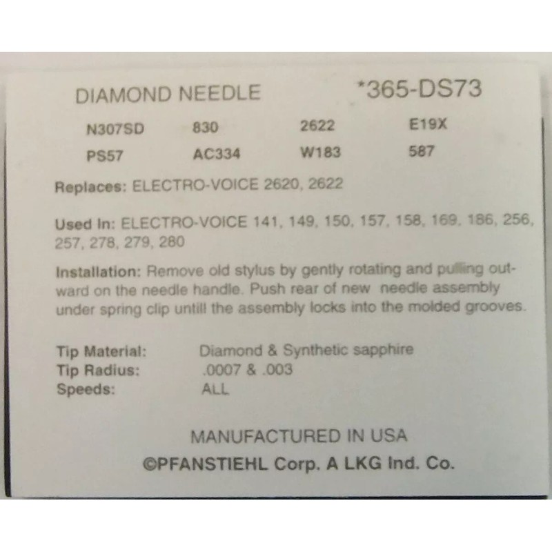 Universal Phonograph Needle Magnavox AstroSonic EV141 EV149 EV150 256D 365-DS73