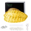 GUOTONG 50ft/15m Plug in LED Rope Lights, 540 Warm White