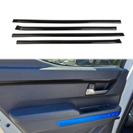 Fewshaw Carbon Fiber Style Inner Door Armrest Trim Cover for 2024-2026 Toyota Tacoma (Type 1)