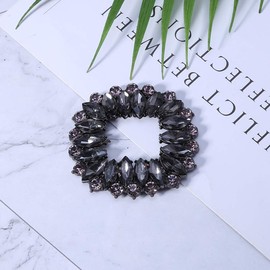 BINGHONG3 2 Pcs/Set Shoe Clip Zinc Alloy Square Hollow Rhinestone Floral Glitter Luxury Clips DIY High Heel Buckle Bridal Wedding Shoes Charms Decoration