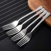 TEAHAHA 8 Piece Dinner Fork Set, Stainless Steel Fork Set，