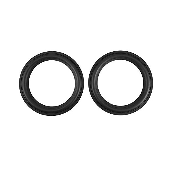 2pcs 8 inches Speaker Rubber Edge Perforated Subwoofer Surround Rings
