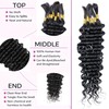 Czrleaty Human Braiding Hair Wet and Wavy Bulk Human Hair