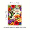 Hummingbird Garden Flags Flower Garden Yard Flags 12X18 Double Sided