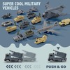 Military Base Toy, Army Toys Set with 14 Vehicles Airplane