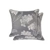 Emma Barclay Blossom - Jacquard Cushion Cover in Silver -