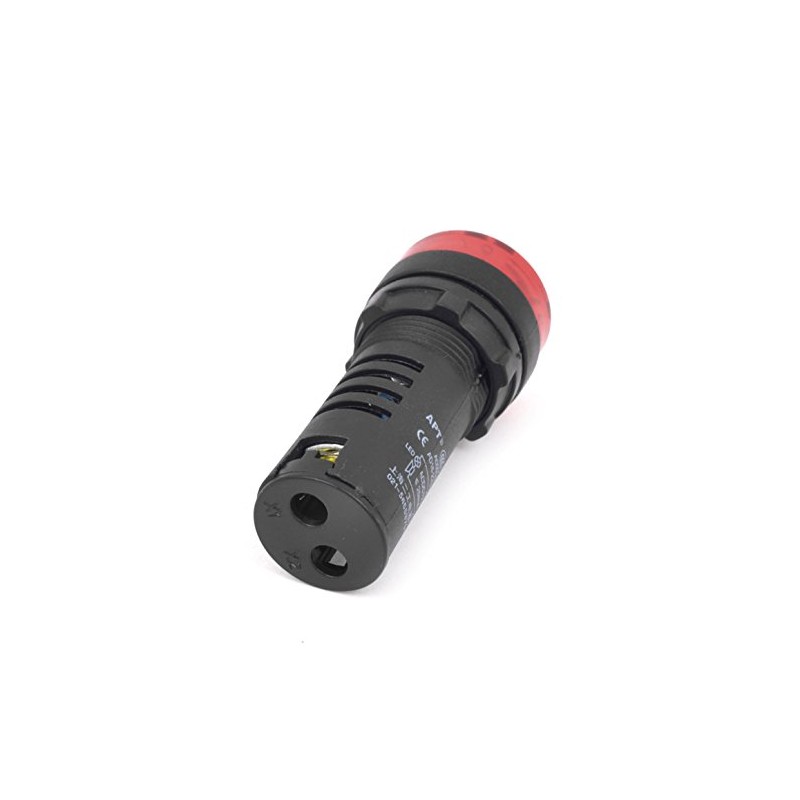 uxcell AC/DC 12V 20MA Equipment Signal Light Flash Buzzer Red