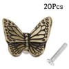dophee 20Pcs Butterfly Drawer Knobs, Single Hole Decorative Cabinet Handles