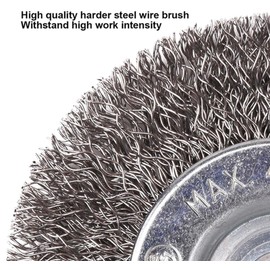 Edward Tools Wire Brush for Drill Set - Pro 5 Piece Brush Cup Set with Wire End Brush, Circular Grinding Wire Brush and Cup Brush - Remove Rust, Paint, Dust, Stripping - 1/4” Arbor